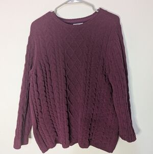 NWT Croft And Barrow Women's 1X Cable Knit Sweater